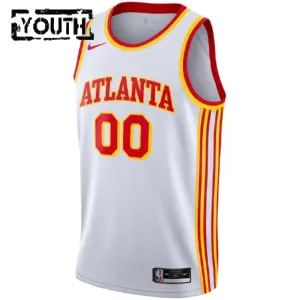 Nike Atlanta Hawks Personoitava Lasten Pelipaita Association Edition Swingman Valkoinen