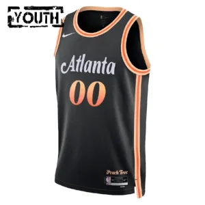 Nike Atlanta Hawks Personoitava Lasten Pelipaita City Edition 2022-23 Swingman Musta