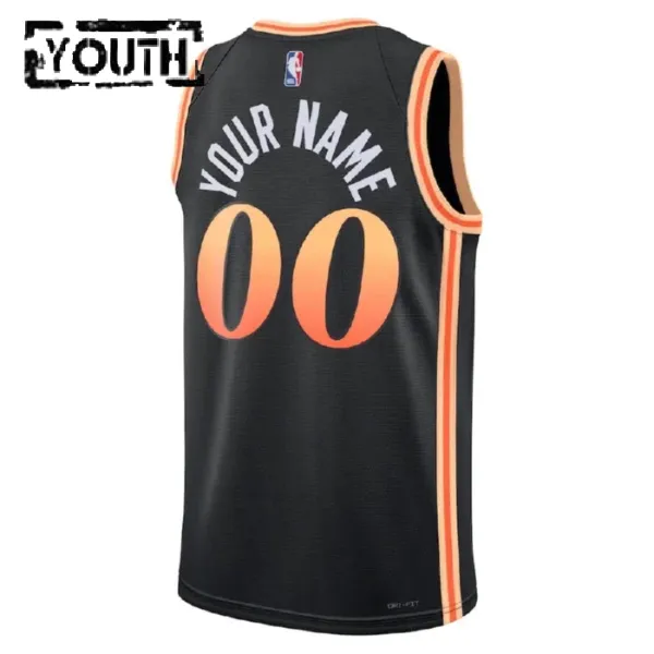 Nike Atlanta Hawks Personoitava Lasten Pelipaita City Edition 2022-23 Swingman Musta