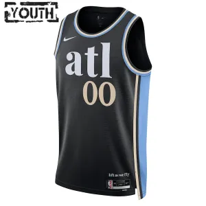 Nike Atlanta Hawks Personoitava Lasten Pelipaita City Edition 2023-24 Swingman Musta