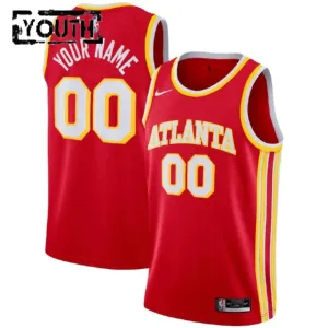 Nike Atlanta Hawks Personoitava Lasten Pelipaita Icon Edition Swingman Punainen