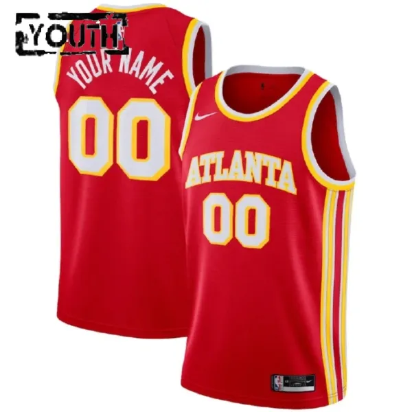 Nike Atlanta Hawks Personoitava Lasten Pelipaita Icon Edition Swingman Punainen Nike Atlanta Hawks Personoitava Lasten Pelipaita Icon Edition Swingman Punainen