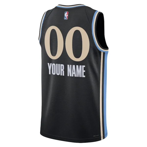 Nike Atlanta Hawks Personoitava Miesten Pelipaita City Edition 2023-24 Swingman Musta