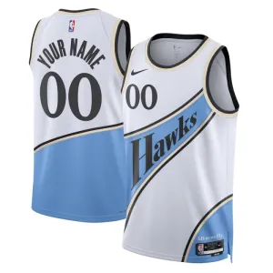 Nike Atlanta Hawks Personoitava Miesten Pelipaita City Edition 2024-25 Swingman Valkoinen Nike Atlanta Hawks Personoitava Miesten Pelipaita City Edition 2024-25 Swingman Valkoinen