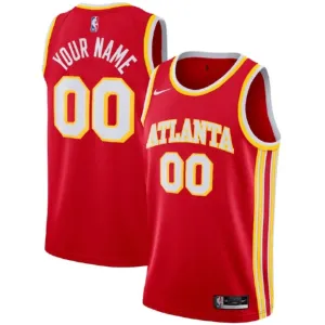 Nike Atlanta Hawks Personoitava Miesten Pelipaita Icon Edition Swingman Punainen