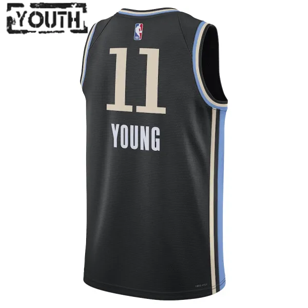 Nike Atlanta Hawks Trae Young Lasten Pelipaita City Edition 2023-24 Swingman Musta