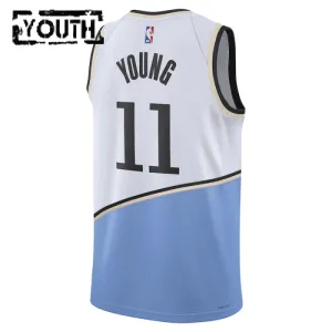 Nike Atlanta Hawks Trae Young Lasten Pelipaita City Edition 2024-25 Swingman Valkoinen