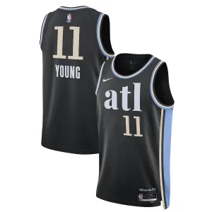 Nike Atlanta Hawks Trae Young Miesten Pelipaita City Edition 2023-24 Swingman Musta Nike Atlanta Hawks Trae Young Miesten Pelipaita City Edition 2023-24 Swingman Musta