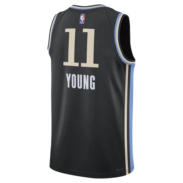Nike Atlanta Hawks Trae Young Miesten Pelipaita City Edition 2023-24 Swingman Musta