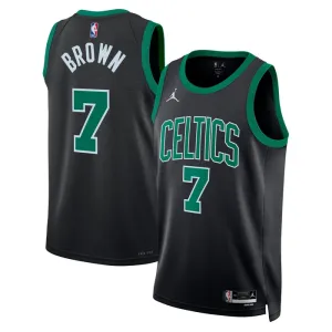 Boston Celtics Jordan Jaylen Brown 7 Miesten Pelipaita Statement Edition Swingman Vihreä