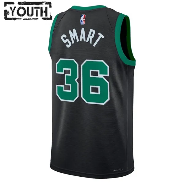 Boston Celtics Jordan Marcus Smart 36 Lasten Pelipaita Statement Edition Swingman Vihreä