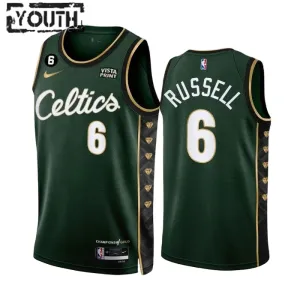 Nike Boston Celtics Bill Russell 6 Lasten Pelipaita City Edition 2022-23 Swingman Vihreä Nike Boston Celtics Bill Russell 6 Lasten Pelipaita City Edition 2022-23 Swingman Vihreä