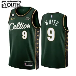 Nike Boston Celtics Derrick White 9 Lasten Pelipaita City Edition 2022-23 Swingman Vihreä Nike Boston Celtics Derrick White 9 Lasten Pelipaita City Edition 2022-23 Swingman Vihreä