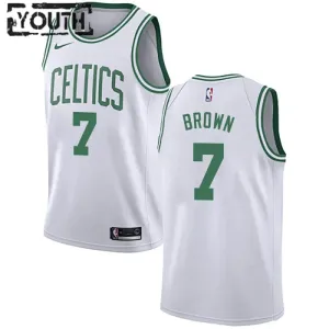 Nike Boston Celtics Jaylen Brown 7 Lasten Pelipaita Association Edition Swingman Valkoinen