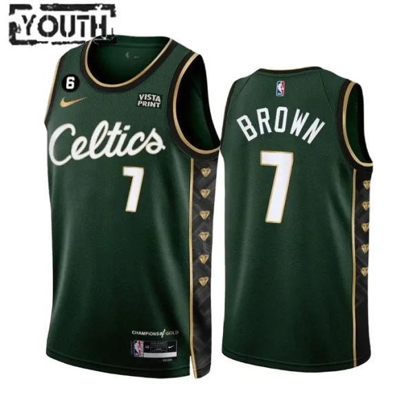 Nike Boston Celtics Jaylen Brown 7 Lasten Pelipaita City Edition 2022-23 Swingman Vihreä Nike Boston Celtics Jaylen Brown 7 Lasten Pelipaita City Edition 2022-23 Swingman Vihreä