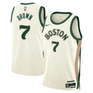 Nike Boston Celtics Jaylen Brown 7 Miesten Pelipaita City Edition 2023-24 Swingman Valkoinen