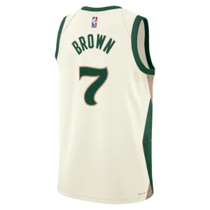 Nike Boston Celtics Jaylen Brown 7 Miesten Pelipaita City Edition 2023-24 Swingman Valkoinen