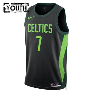 Nike Boston Celtics Jaylen Brown Lasten Pelipaita City Edition 2024-25 Swingman Musta