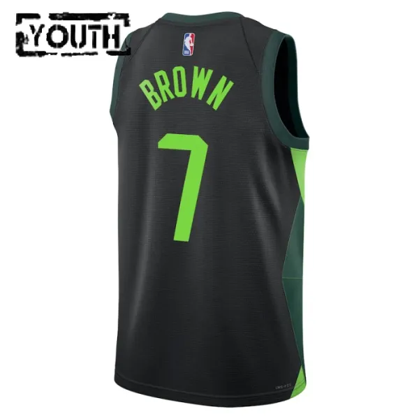 Nike Boston Celtics Jaylen Brown Lasten Pelipaita City Edition 2024-25 Swingman Musta