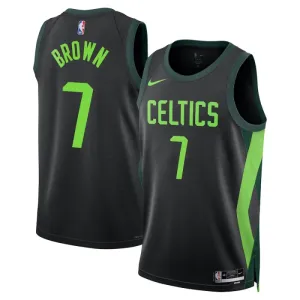 Nike Boston Celtics Jaylen Brown Miesten Pelipaita City Edition 2024-25 Swingman Musta