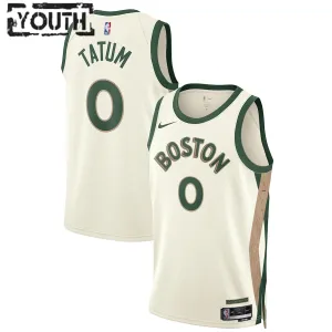 Nike Boston Celtics Jayson Tatum Lasten Pelipaita City Edition 2023-24 Swingman Valkoinen