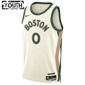 Nike Boston Celtics Jayson Tatum Lasten Pelipaita City Edition 2023-24 Swingman Valkoinen