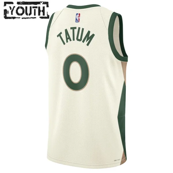 Nike Boston Celtics Jayson Tatum Lasten Pelipaita City Edition 2023-24 Swingman Valkoinen