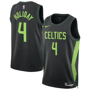 Nike Boston Celtics Jrue Holiday Miesten Pelipaita City Edition 2024-25 Swingman Musta