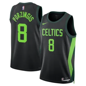 Nike Boston Celtics Kristaps Porzingis Miesten Pelipaita City Edition 2024-25 Swingman Musta