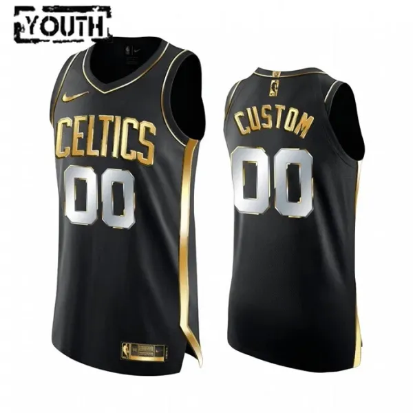 Nike Boston Celtics Limited Personoitava Lasten Pelipaita Golden Edition Swingman Musta Nike Boston Celtics Limited Personoitava Lasten Pelipaita Golden Edition Swingman Musta