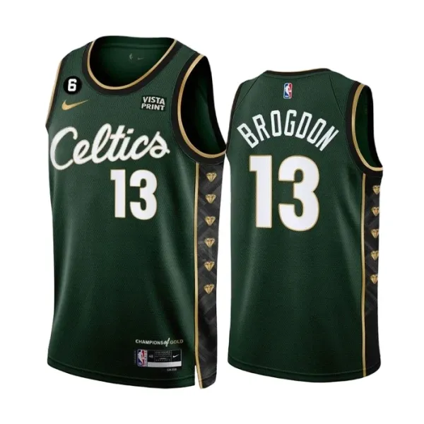 Nike Boston Celtics Malcolm Brogdon 13 Miesten Pelipaita City Edition 2022-23 Swingman Vihreä Nike Boston Celtics Malcolm Brogdon 13 Miesten Pelipaita City Edition 2022-23 Swingman Vihreä