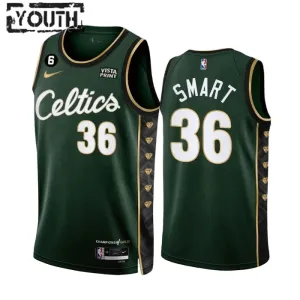 Nike Boston Celtics Marcus Smart 36 Lasten Pelipaita City Edition 2022-23 Swingman Vihreä Nike Boston Celtics Marcus Smart 36 Lasten Pelipaita City Edition 2022-23 Swingman Vihreä