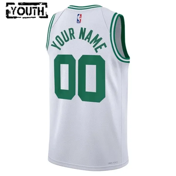 Nike Boston Celtics Personoitava Lasten Pelipaita Association Edition Swingman Valkoinen