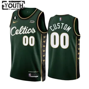 Nike Boston Celtics Personoitava Lasten Pelipaita City Edition 2022-23 Swingman Vihreä Nike Boston Celtics Personoitava Lasten Pelipaita City Edition 2022-23 Swingman Vihreä
