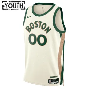 Nike Boston Celtics Personoitava Lasten Pelipaita City Edition 2023-24 Swingman Valkoinen