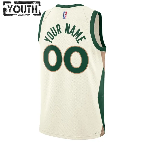 Nike Boston Celtics Personoitava Lasten Pelipaita City Edition 2023-24 Swingman Valkoinen