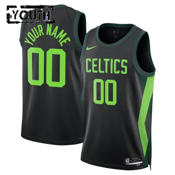 Nike Boston Celtics Personoitava Lasten Pelipaita City Edition 2024-25 Swingman Musta Nike Boston Celtics Personoitava Lasten Pelipaita City Edition 2024-25 Swingman Musta