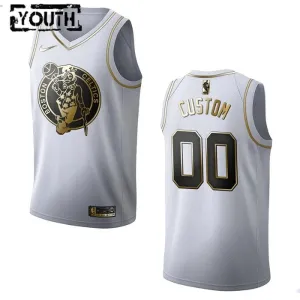 Nike Boston Celtics Personoitava Lasten Pelipaita Golden Edition Swingman Valkoinen Nike Boston Celtics Personoitava Lasten Pelipaita Golden Edition Swingman Valkoinen