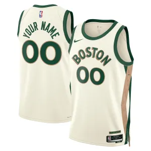 Nike Boston Celtics Personoitava Miesten Pelipaita City Edition 2023-24 Swingman Valkoinen