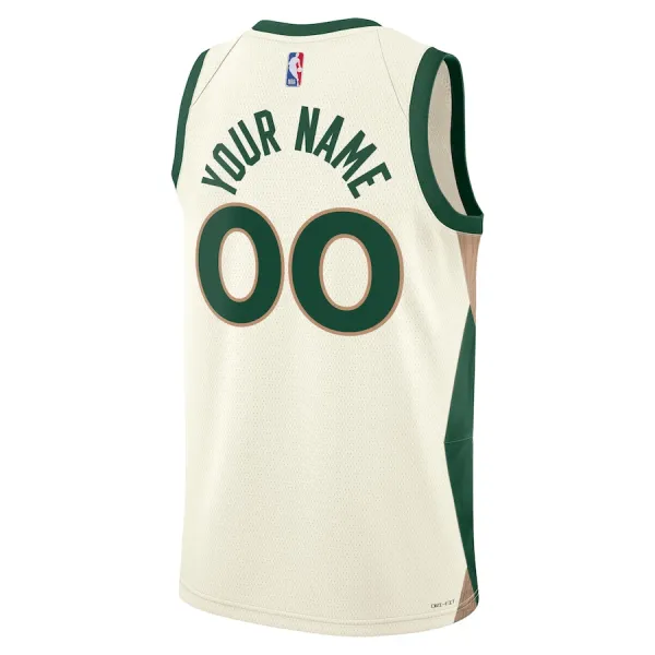 Nike Boston Celtics Personoitava Miesten Pelipaita City Edition 2023-24 Swingman Valkoinen