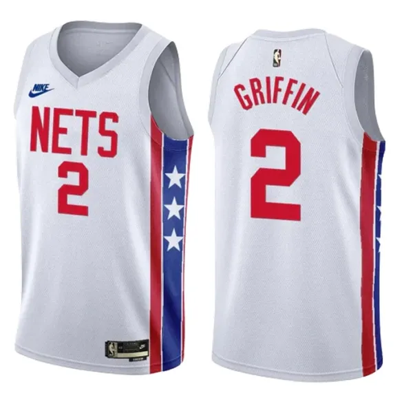 Brooklyn Nets Blake Griffin 2 Miesten Pelipaita Classic Edition 2022-23 Swingman Valkoinen Brooklyn Nets Blake Griffin 2 Miesten Pelipaita Classic Edition 2022-23 Swingman Valkoinen