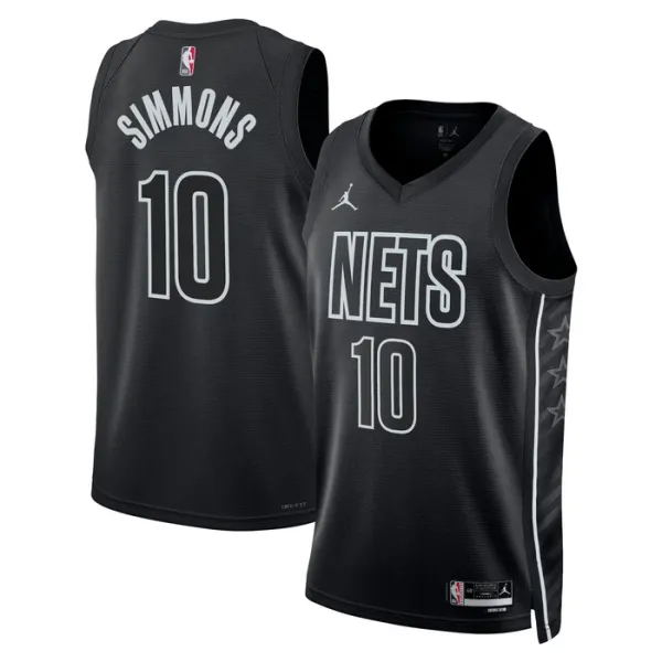 Brooklyn Nets Jordan Ben Simmons 10 Miesten Pelipaita Statement Edition Swingman Musta Brooklyn Nets Jordan Ben Simmons 10 Miesten Pelipaita Statement Edition Swingman Musta