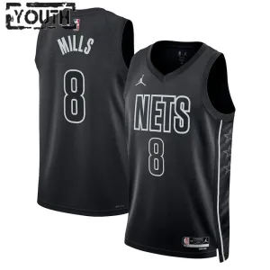 Brooklyn Nets Jordan Patty Mills 8 Lasten Pelipaita Statement Edition Swingman Musta Brooklyn Nets Jordan Patty Mills 8 Lasten Pelipaita Statement Edition Swingman Musta