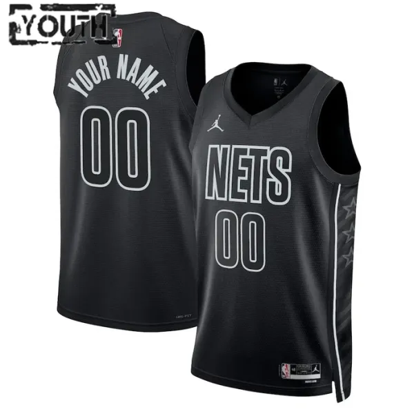 Brooklyn Nets Jordan Personoitava Lasten Pelipaita Statement Edition Swingman Musta Brooklyn Nets Jordan Personoitava Lasten Pelipaita Statement Edition Swingman Musta