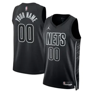 Brooklyn Nets Jordan Personoitava Miesten Pelipaita Statement Edition Swingman Musta
