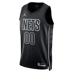 Brooklyn Nets Jordan Personoitava Miesten Pelipaita Statement Edition Swingman Musta