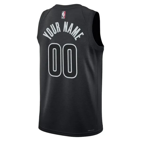 Brooklyn Nets Jordan Personoitava Miesten Pelipaita Statement Edition Swingman Musta