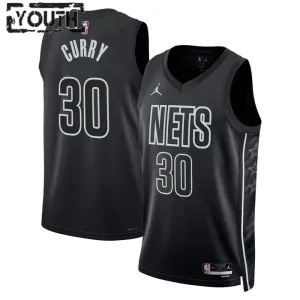 Brooklyn Nets Jordan Seth Curry 30 Lasten Pelipaita Statement Edition Swingman Musta
