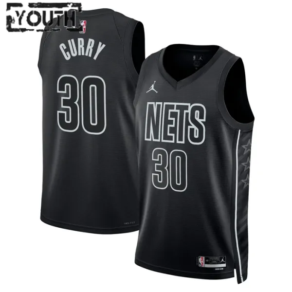 Brooklyn Nets Jordan Seth Curry 30 Lasten Pelipaita Statement Edition Swingman Musta Brooklyn Nets Jordan Seth Curry 30 Lasten Pelipaita Statement Edition Swingman Musta