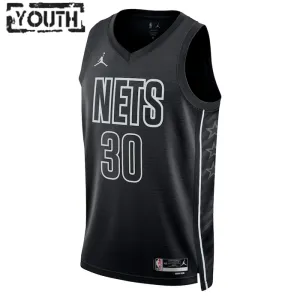 Brooklyn Nets Jordan Seth Curry 30 Lasten Pelipaita Statement Edition Swingman Musta